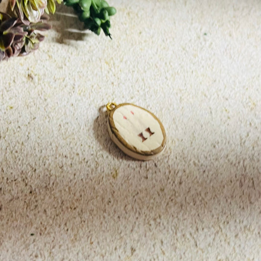 Bronze Shabbat Candle Charm