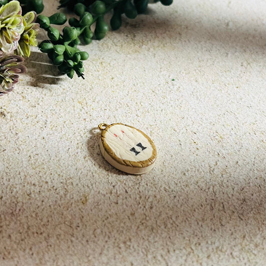 Black Shabbat Candle Charm