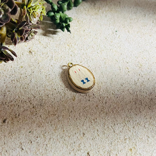 Blue Shabbat Candle Charm