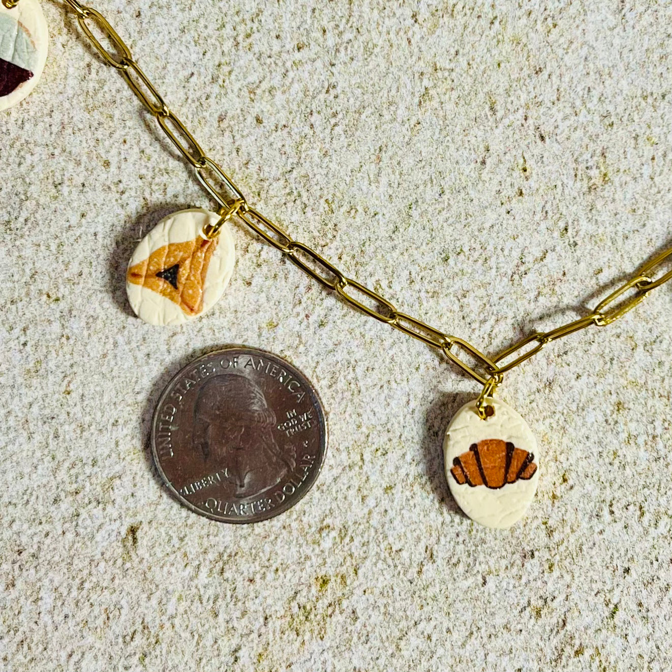 Jewish Desserts Charm Necklace