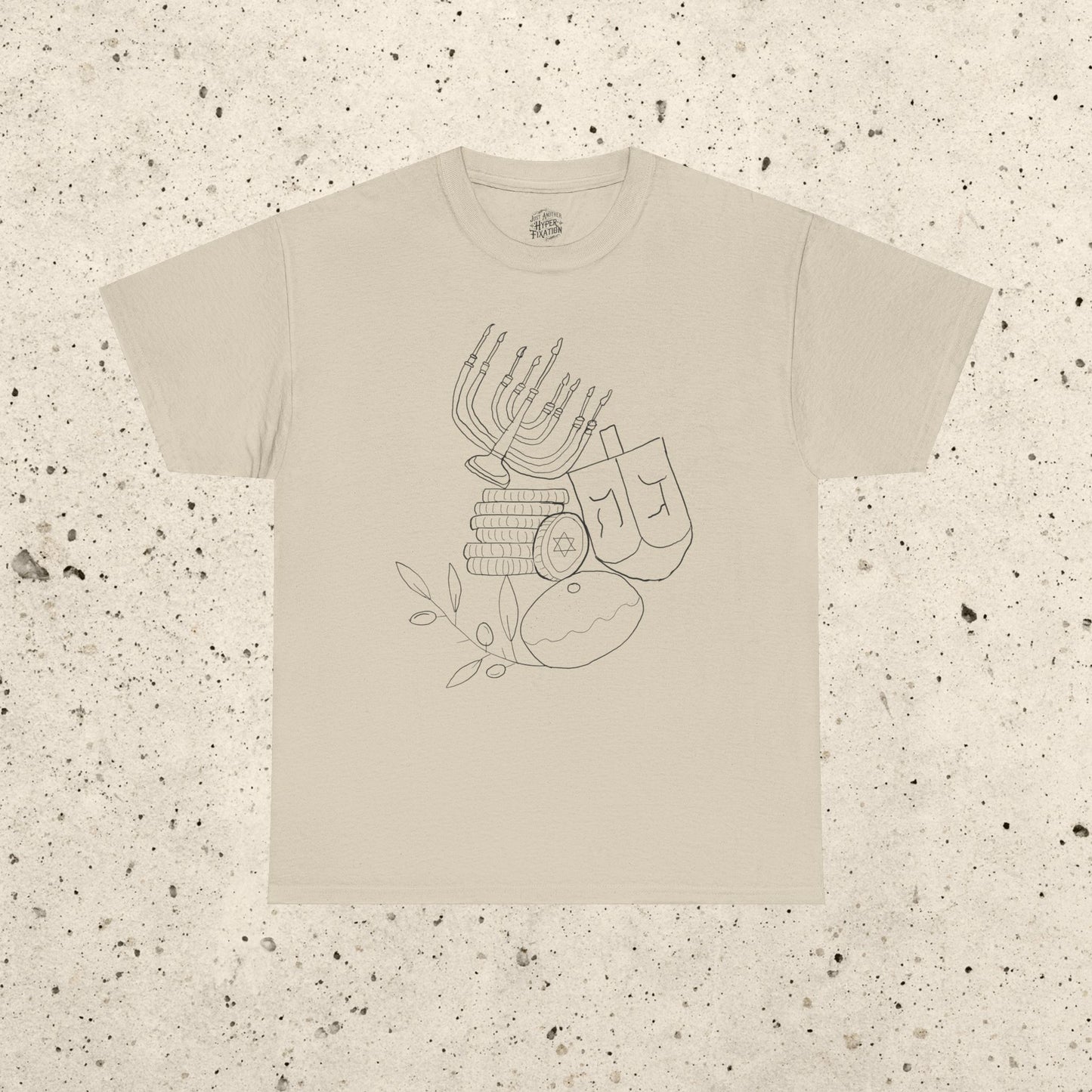 Chanukah Doodle Heavy Cotton Tee