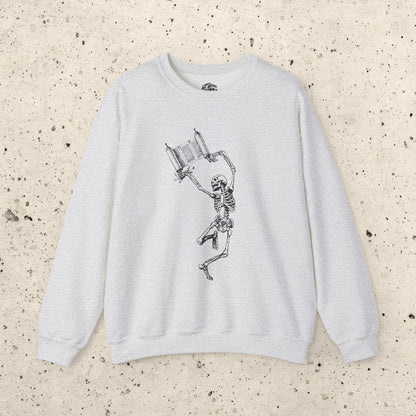 Skeleton Dancing With Torah Crewneck Sweatshirt