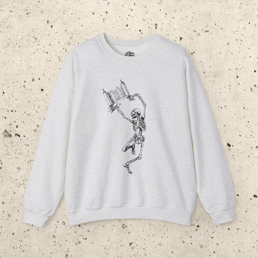 Skeleton Dancing With Torah Crewneck Sweatshirt