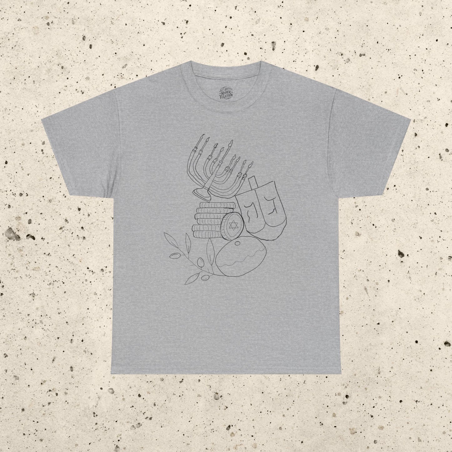 Chanukah Doodle Heavy Cotton Tee