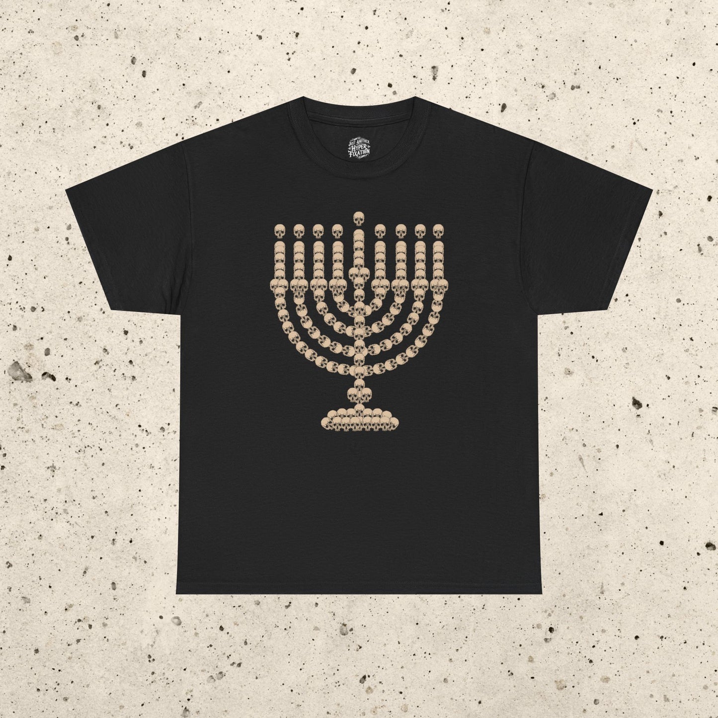 Skull Menorah Heavy Cotton Tee