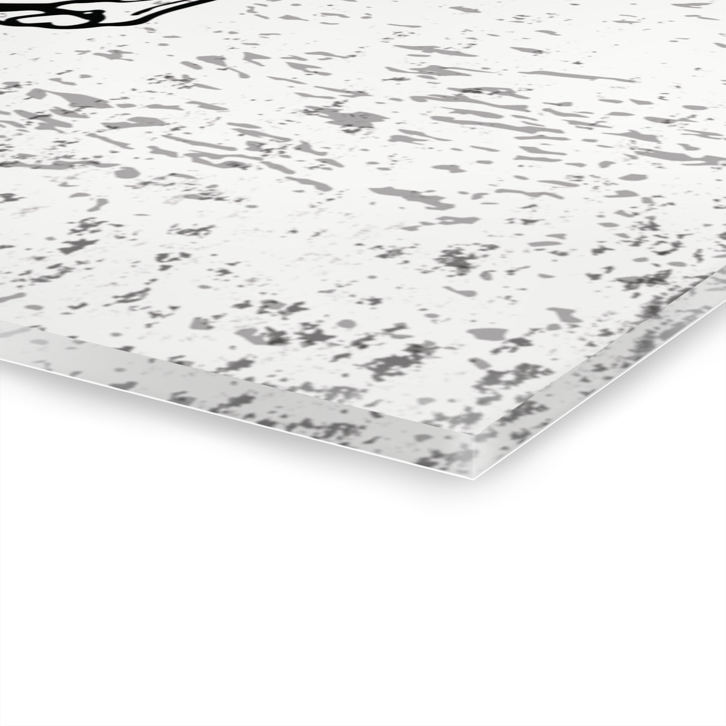 Skeleton Dancing With Torah Acrylic Wall Art Print