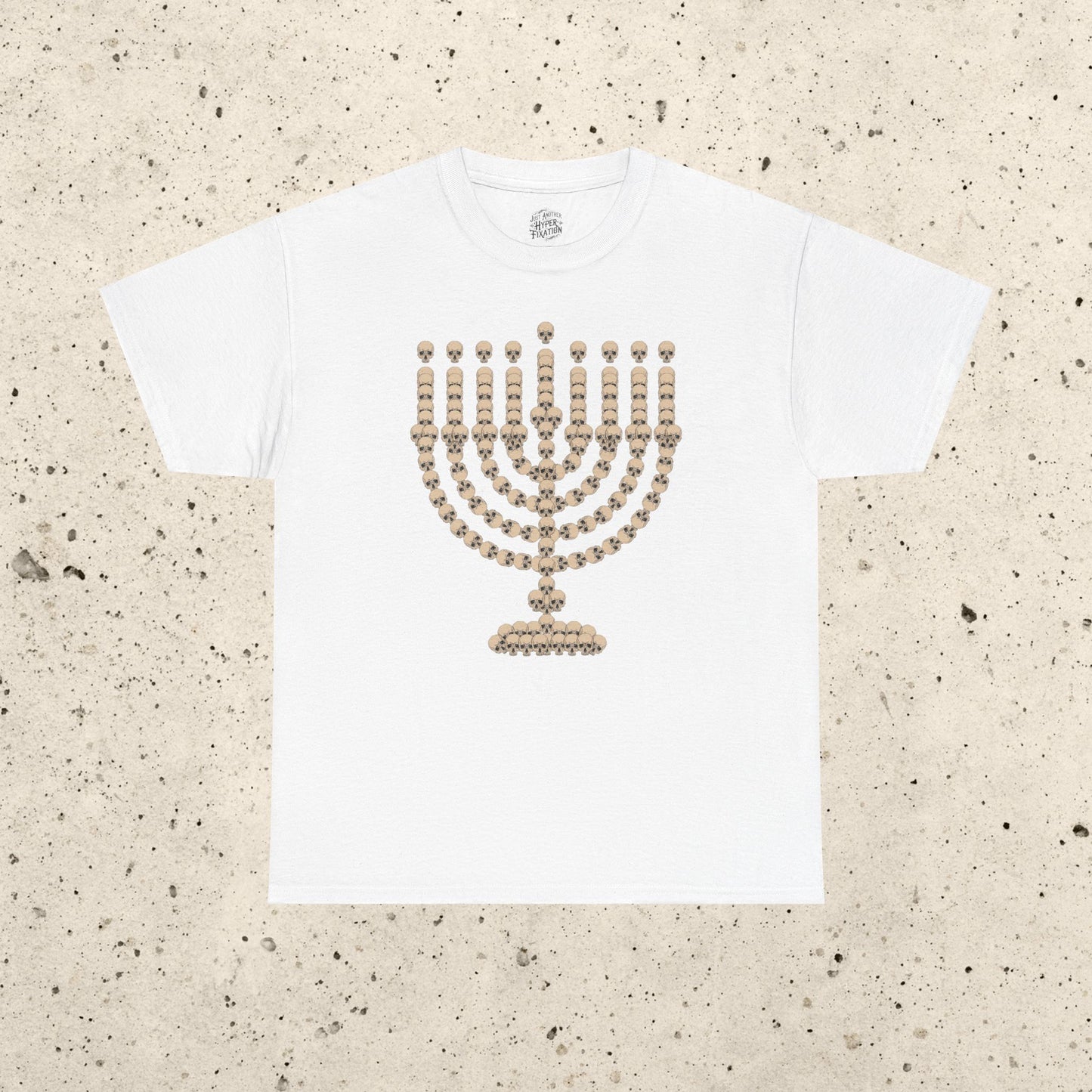 Skull Menorah Heavy Cotton Tee