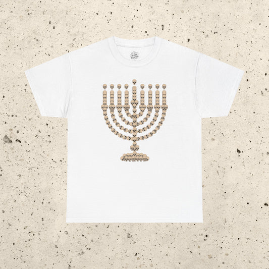 Skull Menorah Heavy Cotton Tee