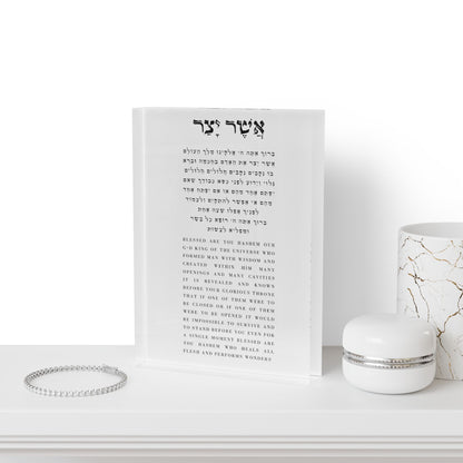 Asher Yatzar Acrylic Block Print