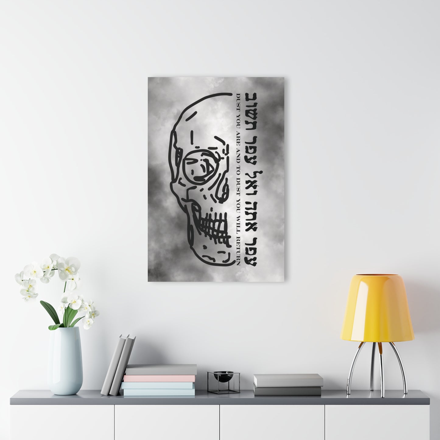 To Dust Skull Acrylic Wall Art Print