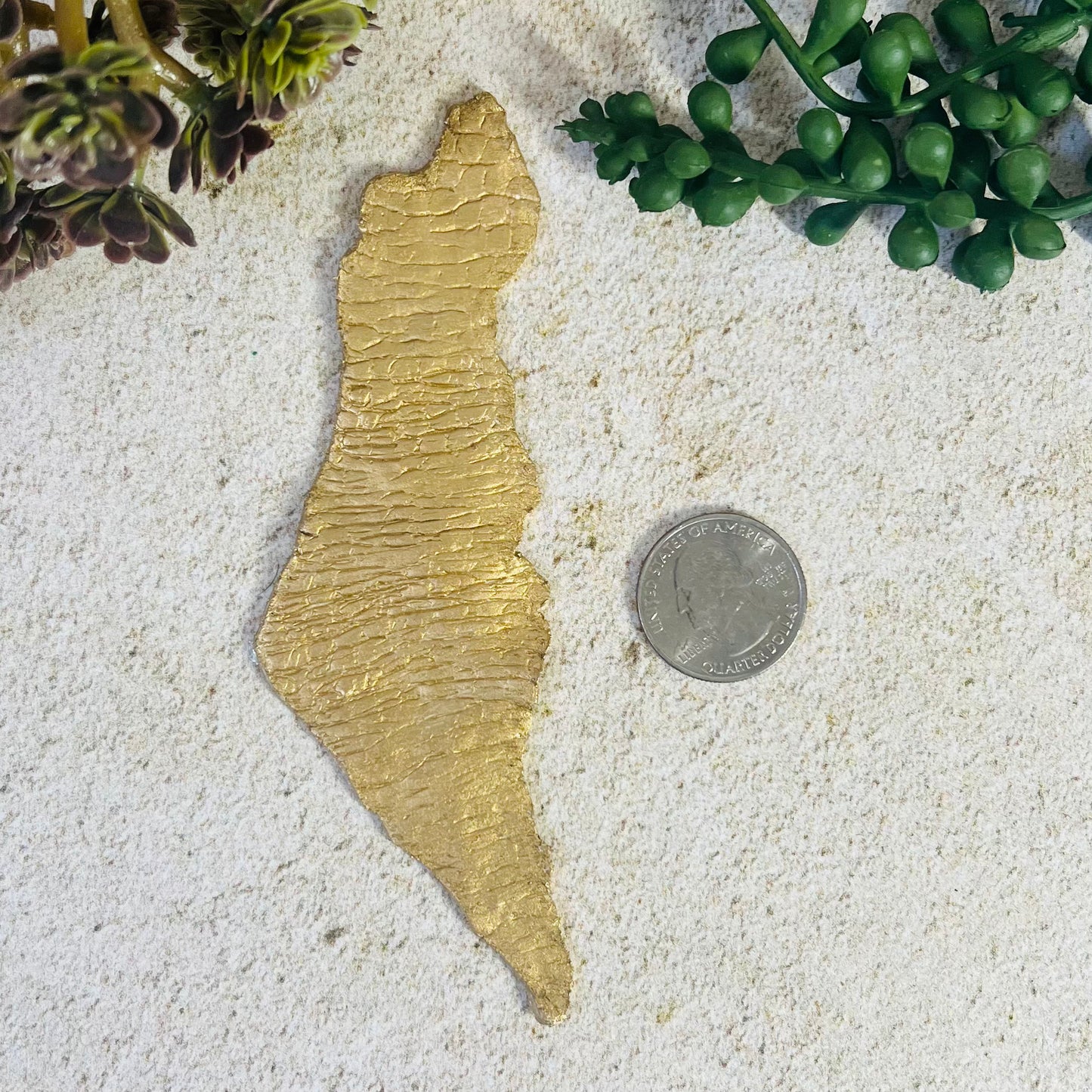 Gold Israel Bookmark