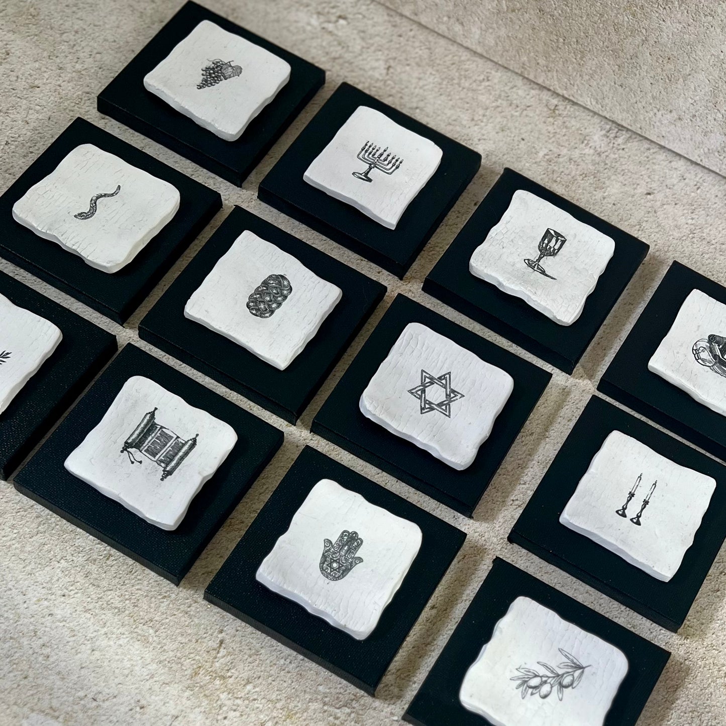 Jewish Symbols Wall Art Set