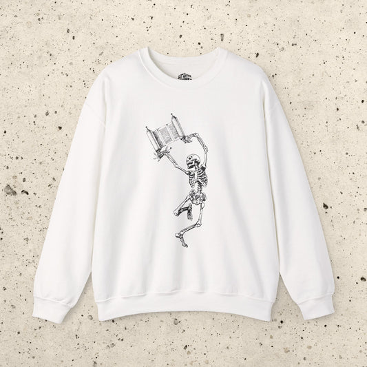 Skeleton Dancing With Torah Crewneck Sweatshirt