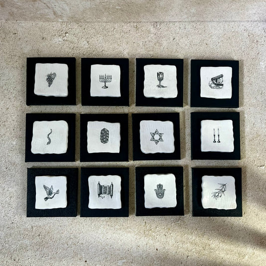 Jewish Symbols Wall Art Set