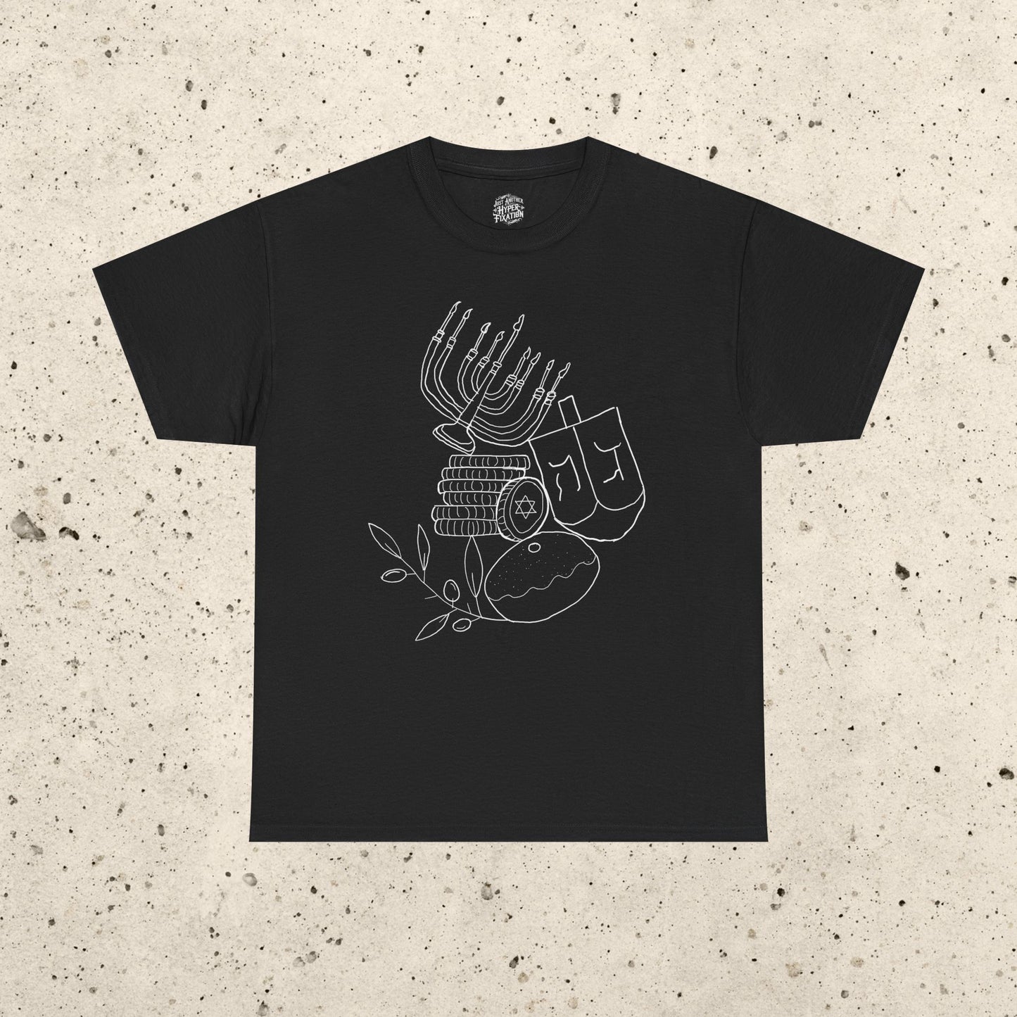 Chanukah Doodle Heavy Cotton Tee