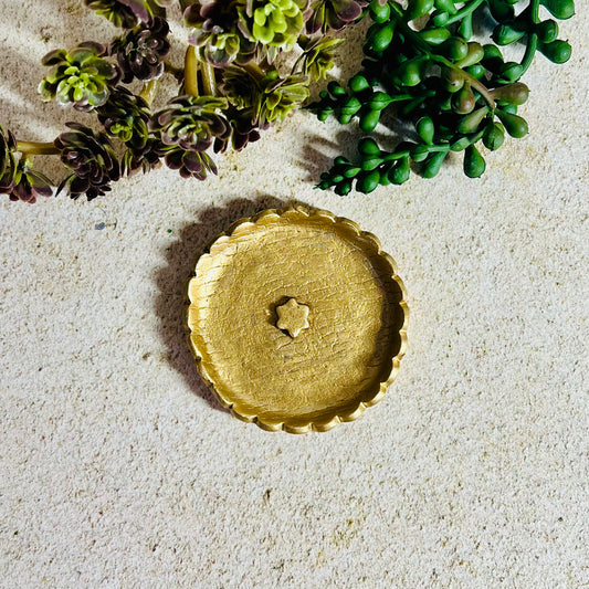 Gold Star of David Small Dish