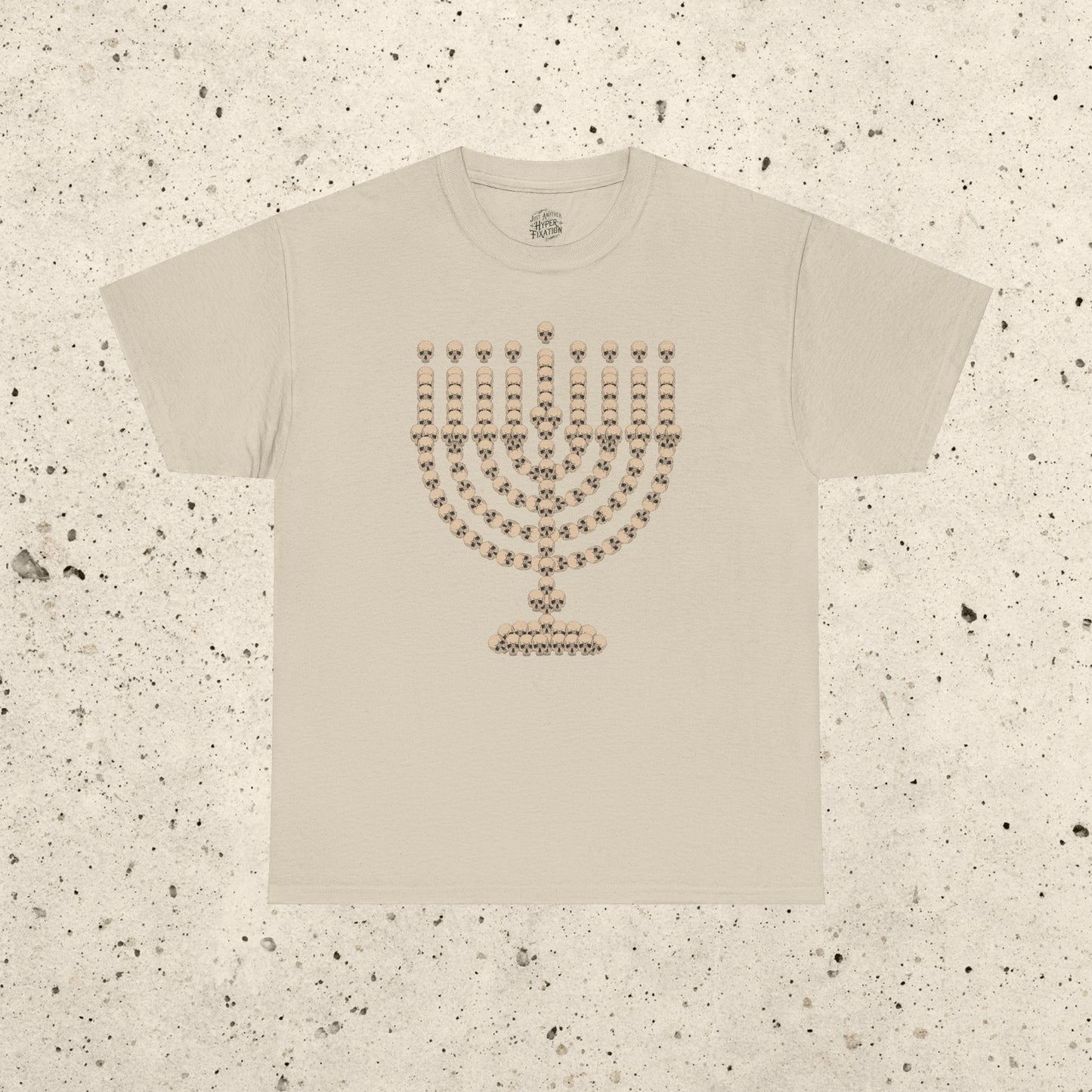 Skull Menorah Heavy Cotton Tee