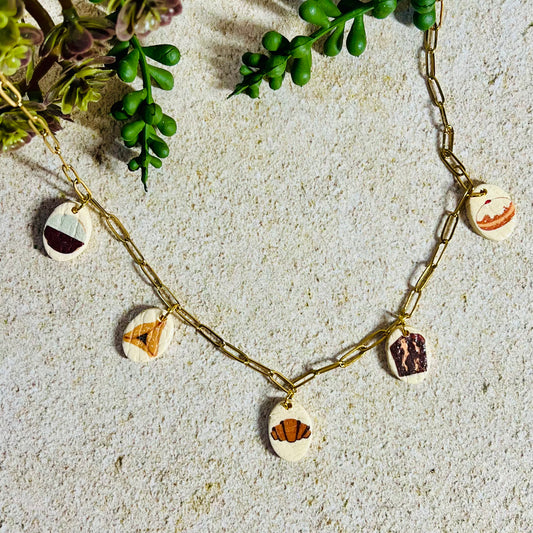 Jewish Desserts Charm Necklace