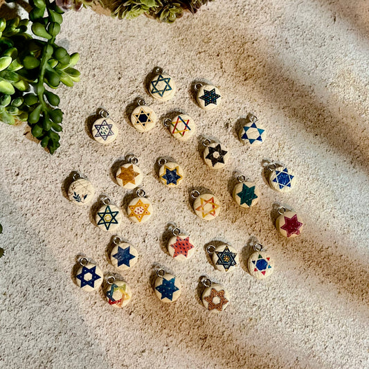 Star of David Charm Set