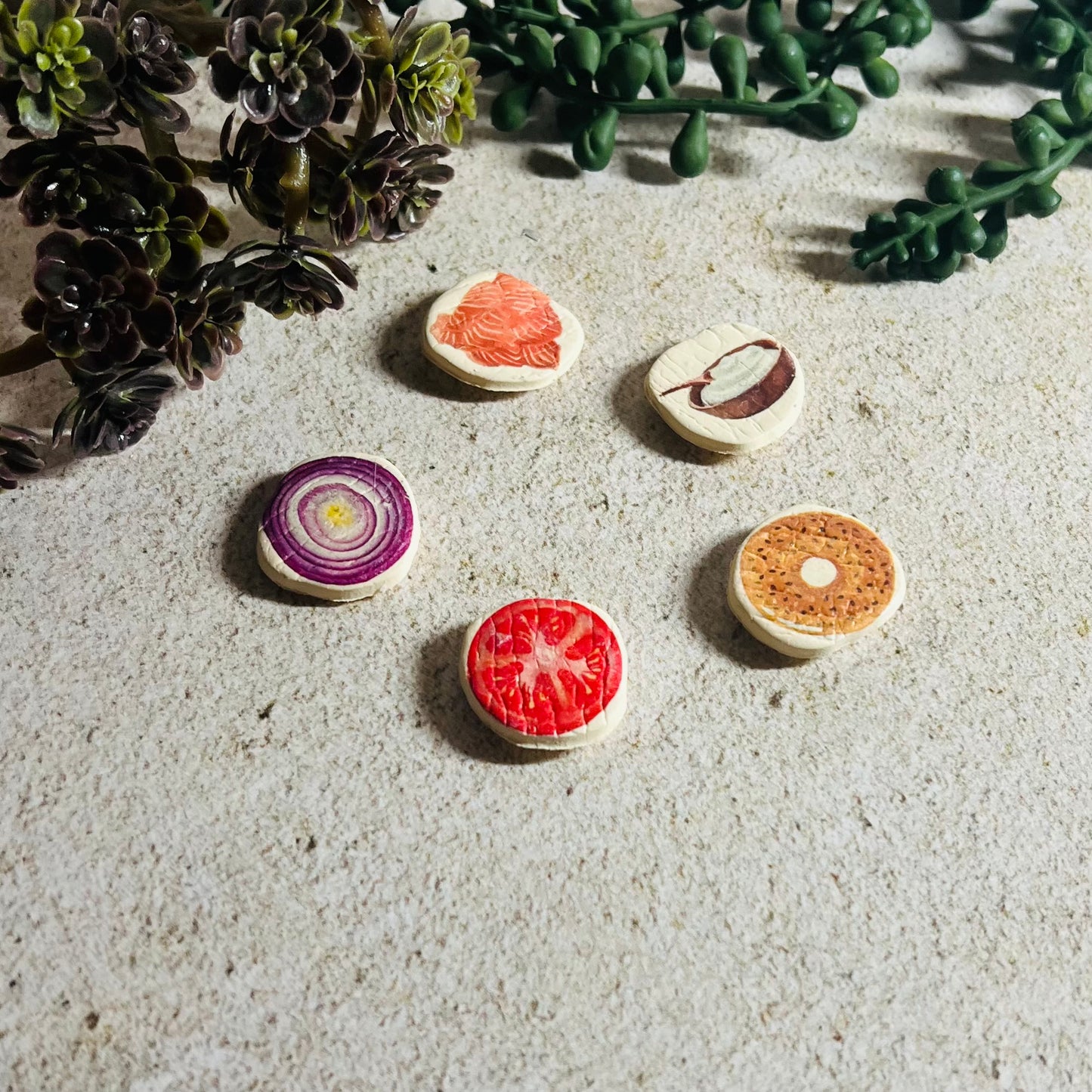 Lox Bagel Magnet Set