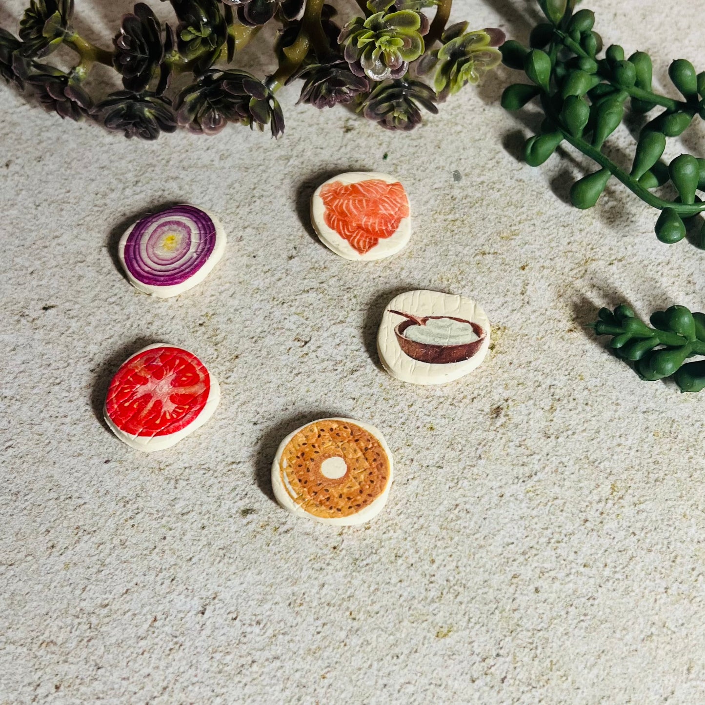 Lox Bagel Magnet Set