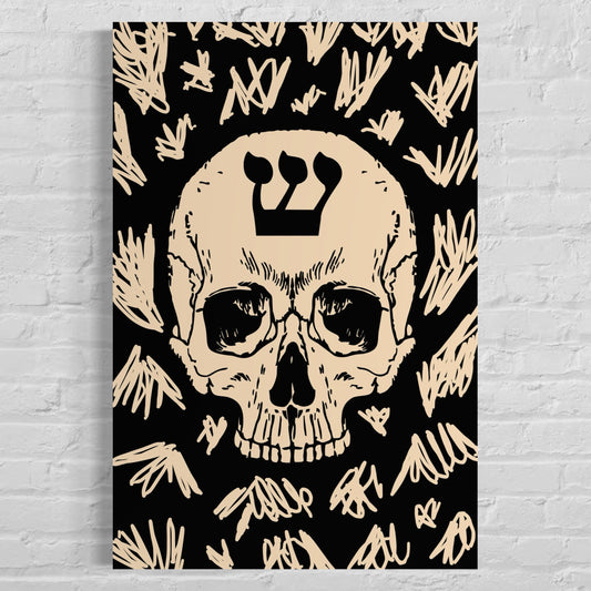 Skull With Shin Acrylic Wall Art Print