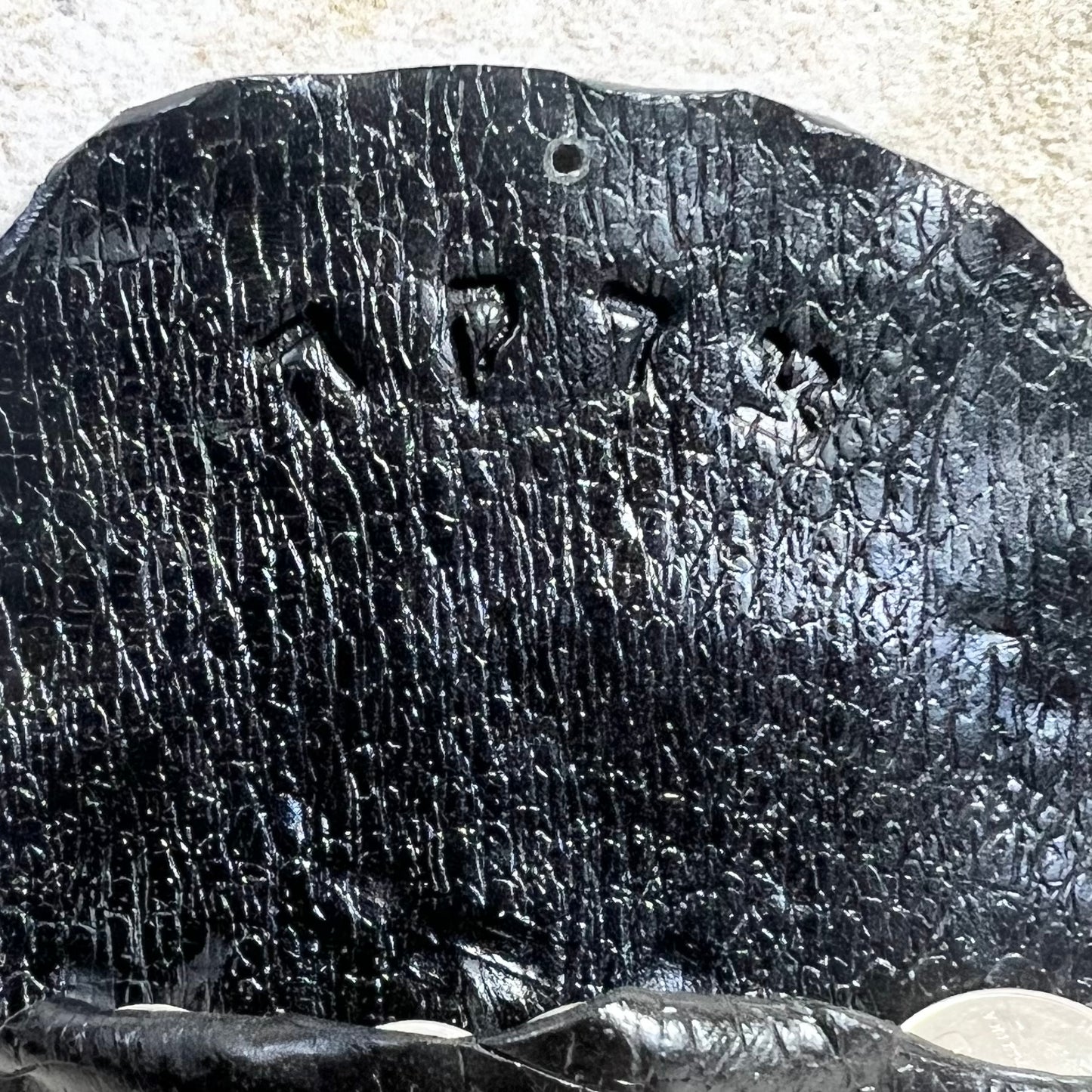 Black Tzedakah Wall Pocket