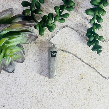 Granite Mezuzah Pendant Necklace