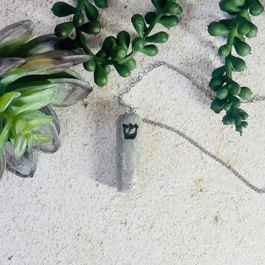 Granite Mezuzah Pendant Necklace