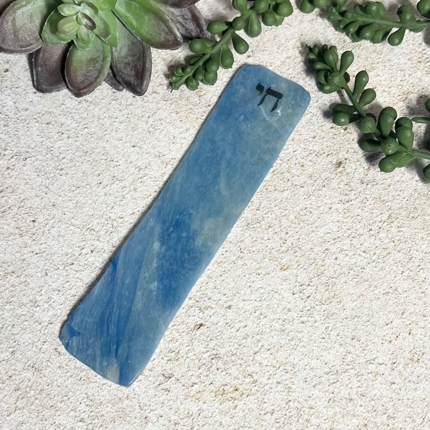 Blue Marbled Chai Bookmark