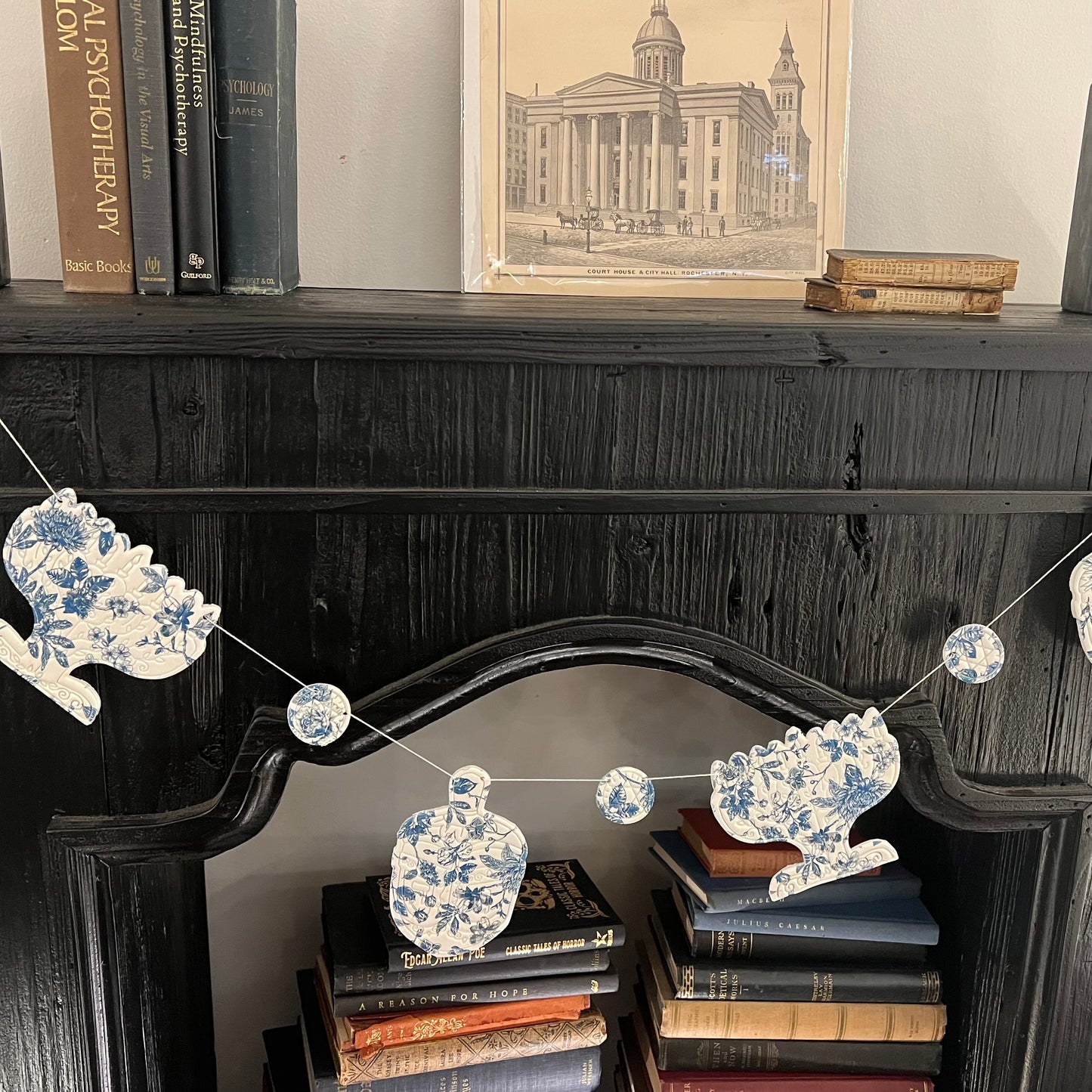 Faux Porcelain Chanukah Garland