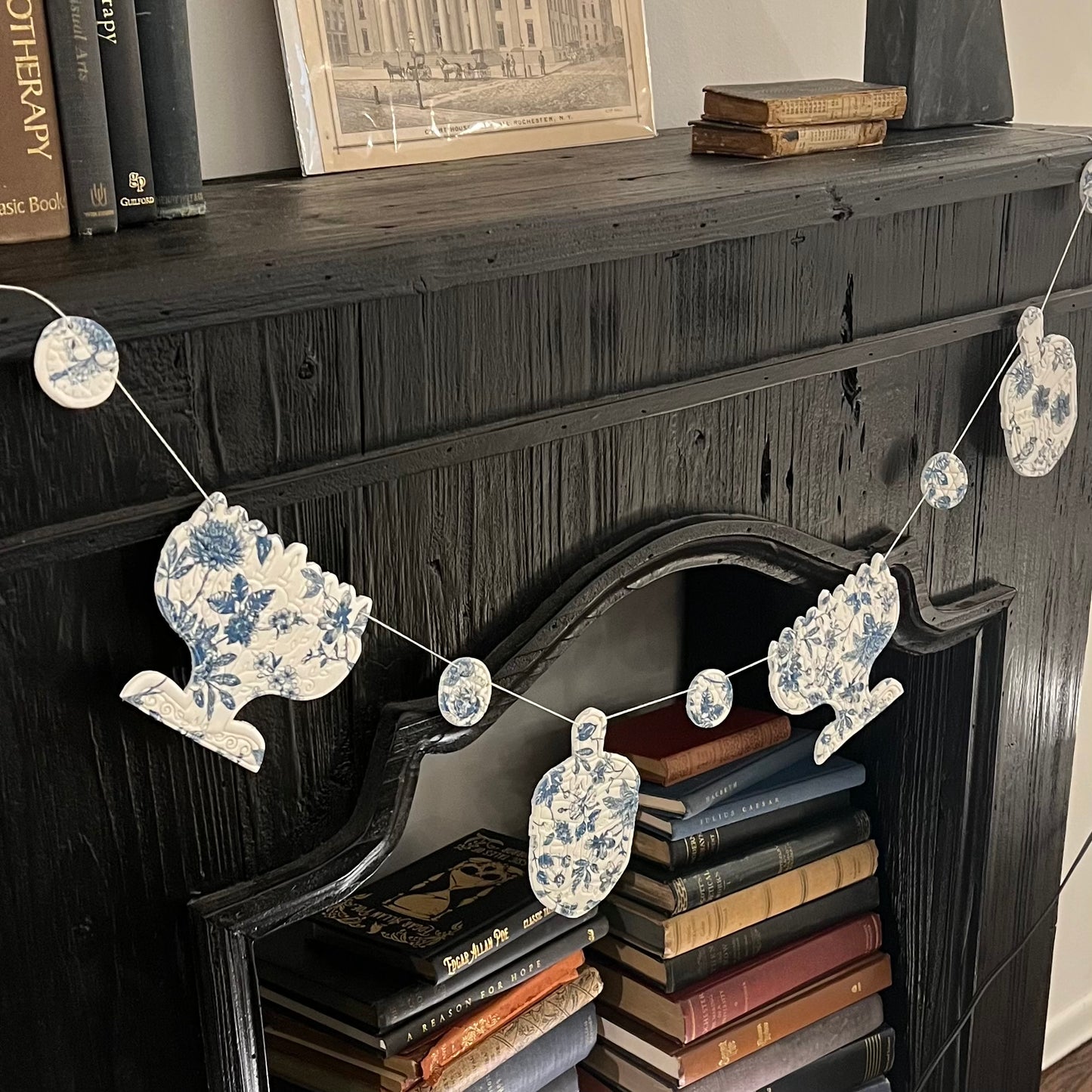 Faux Porcelain Chanukah Garland