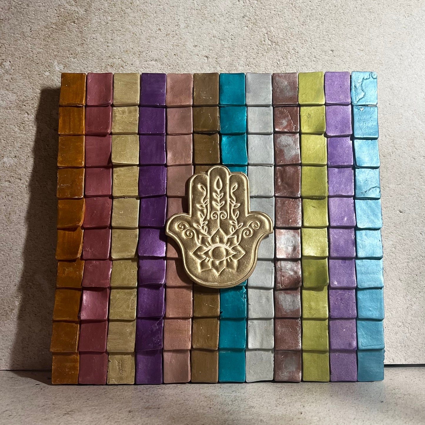 Hamsa Rainbow Wall Art