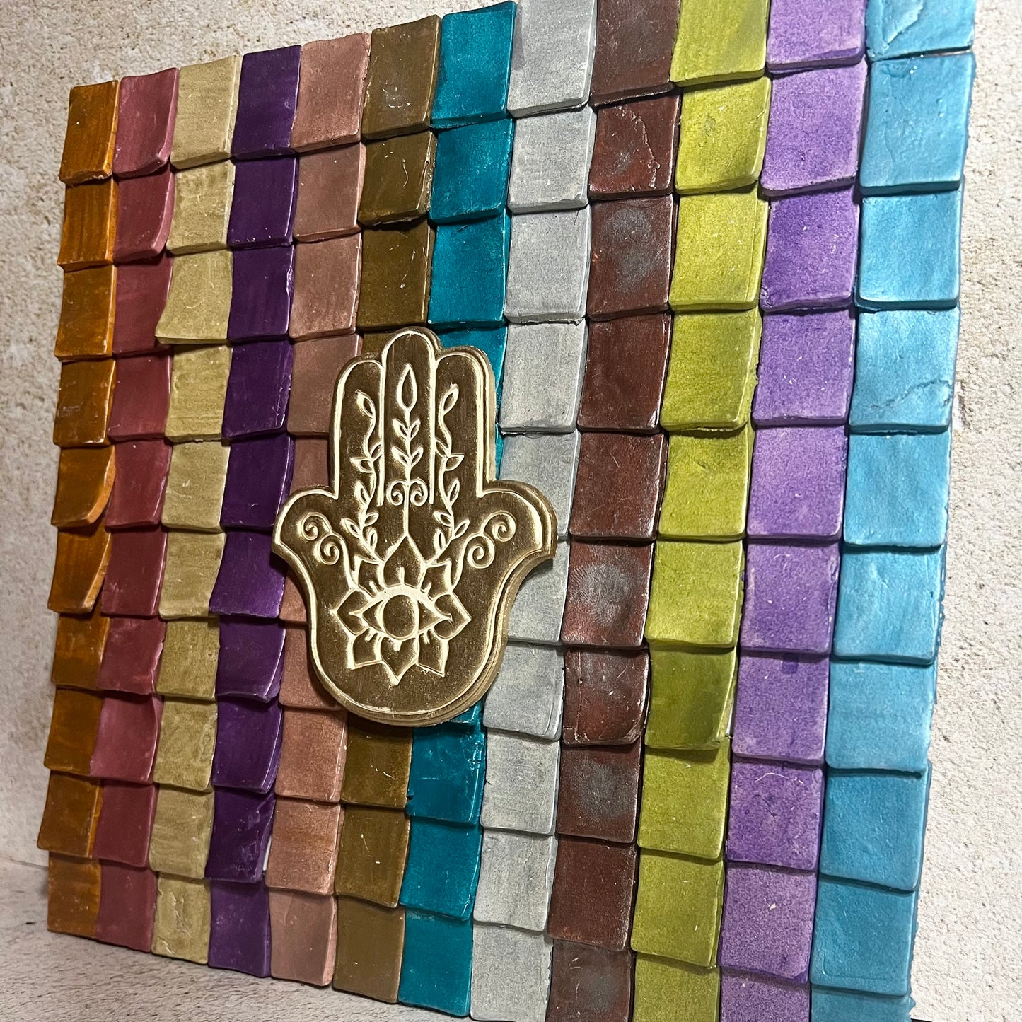 Hamsa Rainbow Wall Art