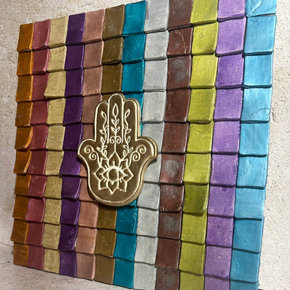 Hamsa Rainbow Wall Art