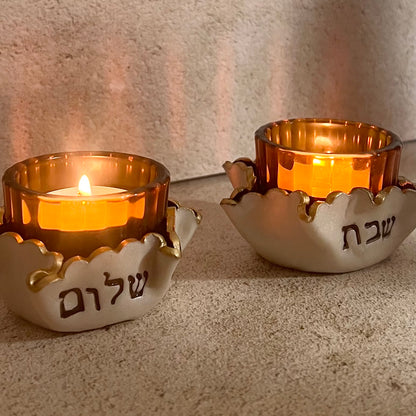 Shabbat Candle Holder Set