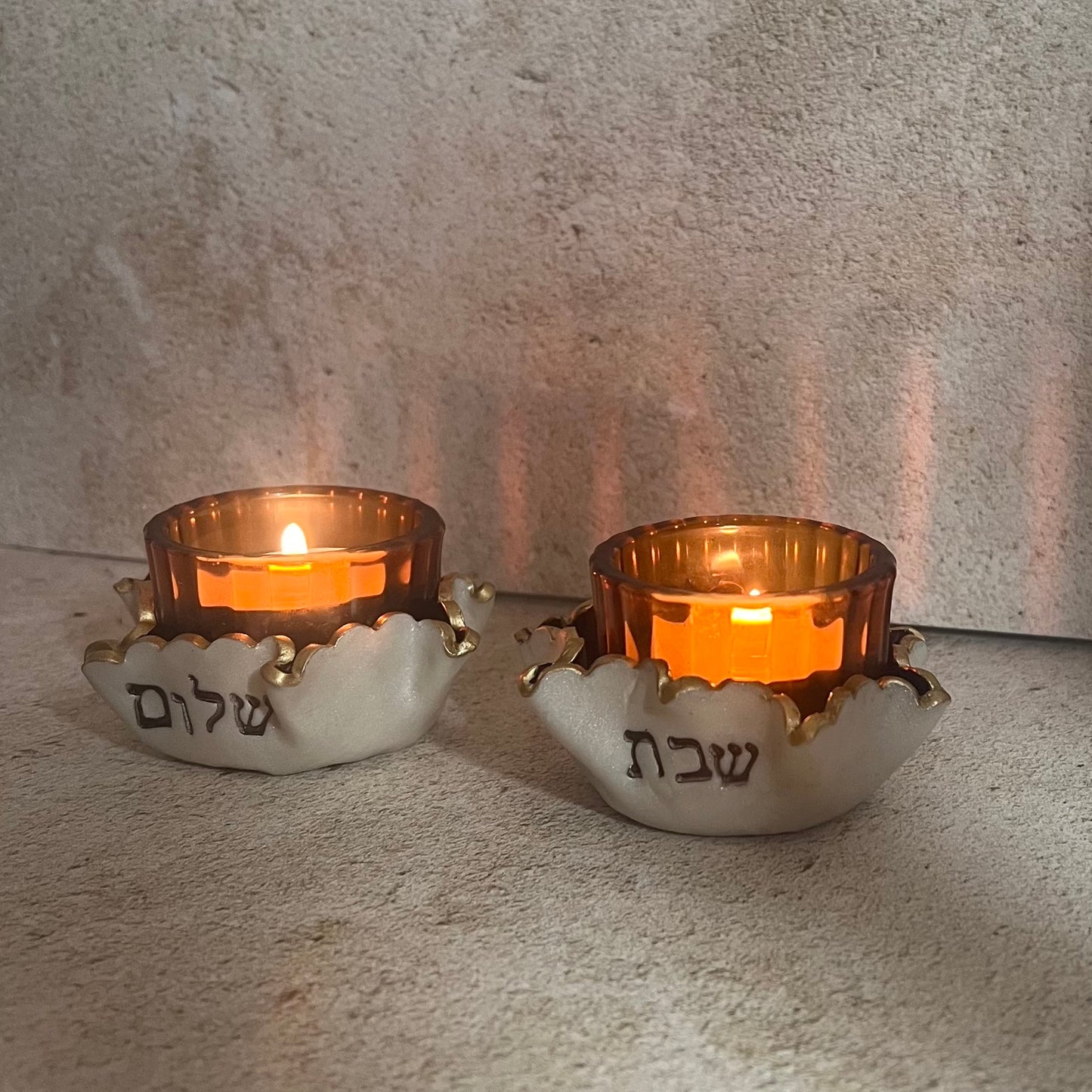 Shabbat Candle Holder Set
