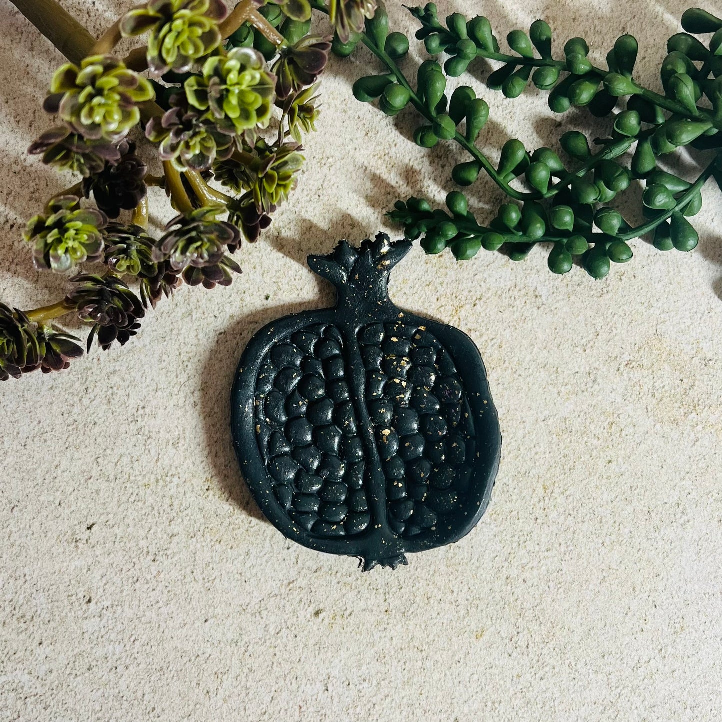 Black Pomegranate Small Dish